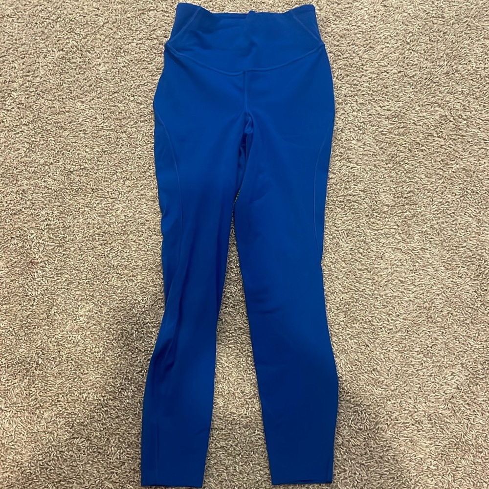 Lululemon wunder train blue leggings